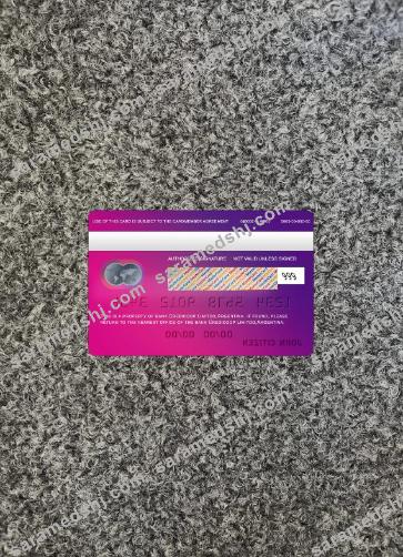 Argentina bank Credicoop mastercard photolook back